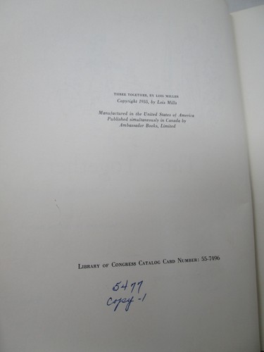 Drei zusammen von Lois Mills Geschichte der Gebrüder Wright und ihrer Schwester 1955 - Bild 6 von 9