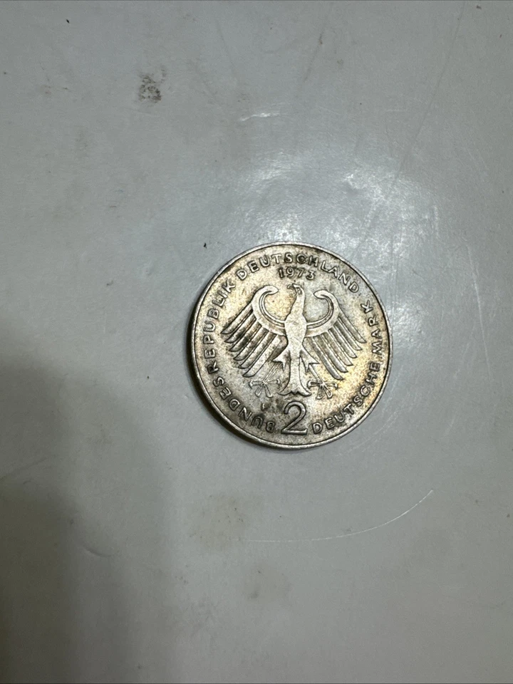 Alemania 1973 2 marcos alemanes circulados, se vende como está Foto 4 de 4