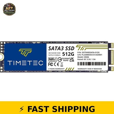 Timetec 512GB SSD M.2 2280 SATA III 6Gb/s Internal Solid State Drive