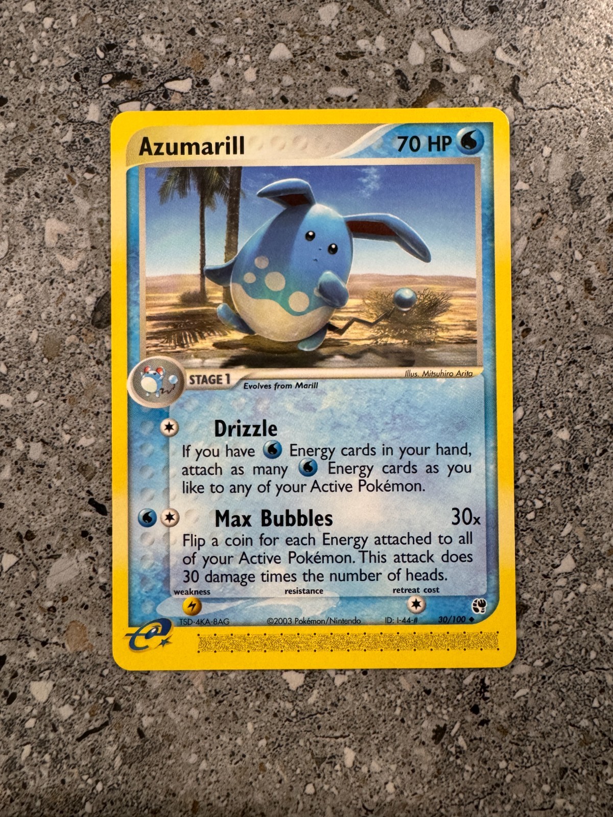 Pokemon TCG Cards Azumarill 30/100 Sandstorm Uncommon NM