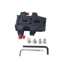 1/4"&3/8" Anti-Slip Universal Camera Cage Baseplate w/ Dual 15mm Rod Rail Clamp