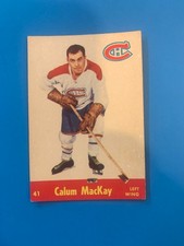 55/56 Parkhurst #41 Calum MacKay Montreal Canadiens NM
