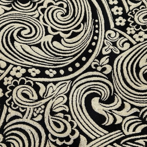 Falda forrada Ann Taylor floral negra con patrón de cachemira plateada metálica para mujer 00P - Imagen 14 de 15