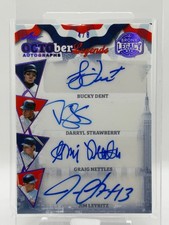 2025 Leaf Bronx Legacy Bucky Dent Strawberry Nettles White Justice 8 Autos /8