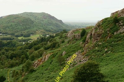 Foto A2 Blick Richtung Muncaster Fell Eskdale grün von den Fjells aus gesehen, c2013