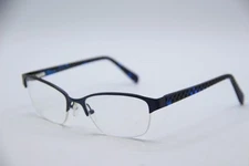 NEW CHELSEA MORGAN CM 202233 NAVY BLUE GUNMET AUTHENTIC FRAMES EYEGLASSES 51-17