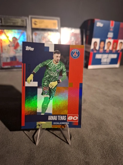 Carte Arnau Tenas Psg /25 Topps 2025