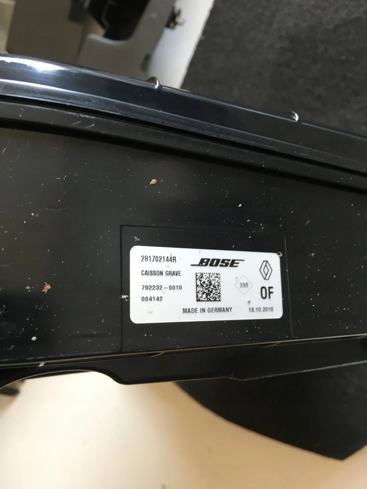 SUBWOOFER BOSE RENAULT ESPACE V ALTOPARLANTE 281702144R OE Parte ORIGINALE usata - Immagine 2 di 2