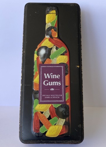 2003 M&S WEINGUMMIS SÜSSIGKEITEN VORRATSDOSE METALLBOX