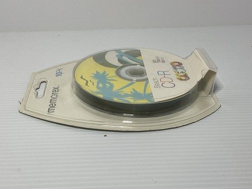 Memorex Confezione 10 CD-R Disco Musica Tema Spiaggia 52x 700MB 80min Nuovo - Foto 3 di 3