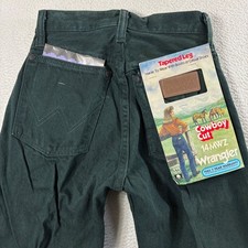 Wrangler Cowboy Cut 14MWZ Tapered Leg Jeans Women 3x32 Green Vintage Cowgirl NWT