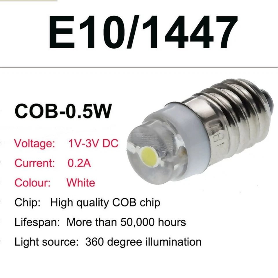 LED Bulb Flashlight Lamp Bulb Flashlight Replacement Bulb Super Bright - Image 4 of 4