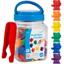 edxeducation Small Bear Counters - Mini Jar - Set of 60 - Early Math Manipula...