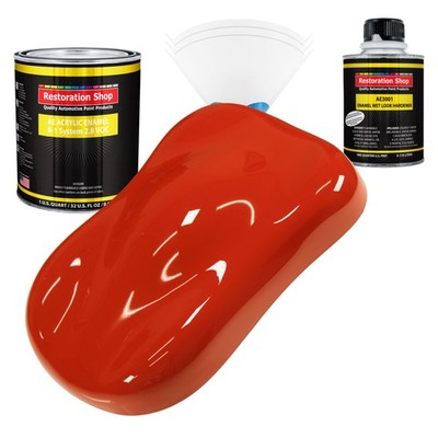 Restoration Shop Monza Red Acrylic Enamel Quart Kit, Auto Paint
