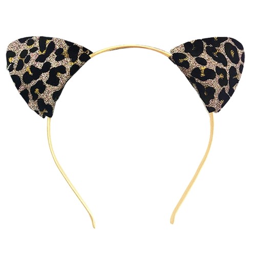 Leopard Pattern Cats Ear Hairhoop 2000s Headband for Formal Party Music Festival - Picture 7 of 14