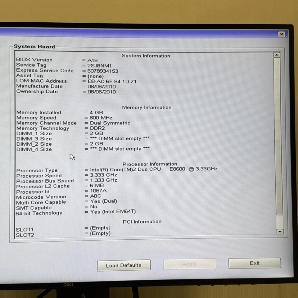 Dell OptiPlex 960 MT Intel Core 2 Duo E8600 3.33GHz 4GB RAM No HDD No OS - Image 4 of 4
