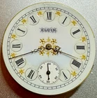* 1895 6S ELGIN Gr 117 M 2  7J POCKET WATCH Movement FANCY DIAL For Repair   L41