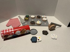 Melissa Doug Slice and Bake Cookies Wooden Play Food Set with Toppings