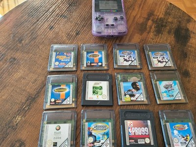 Nintendo Game Boy Color Transparent mit 12 Sportspielen
