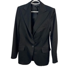 Traje Blazer Chaqueta Anne Klein Negro Carrera Negocios Para Mujer Talla 6