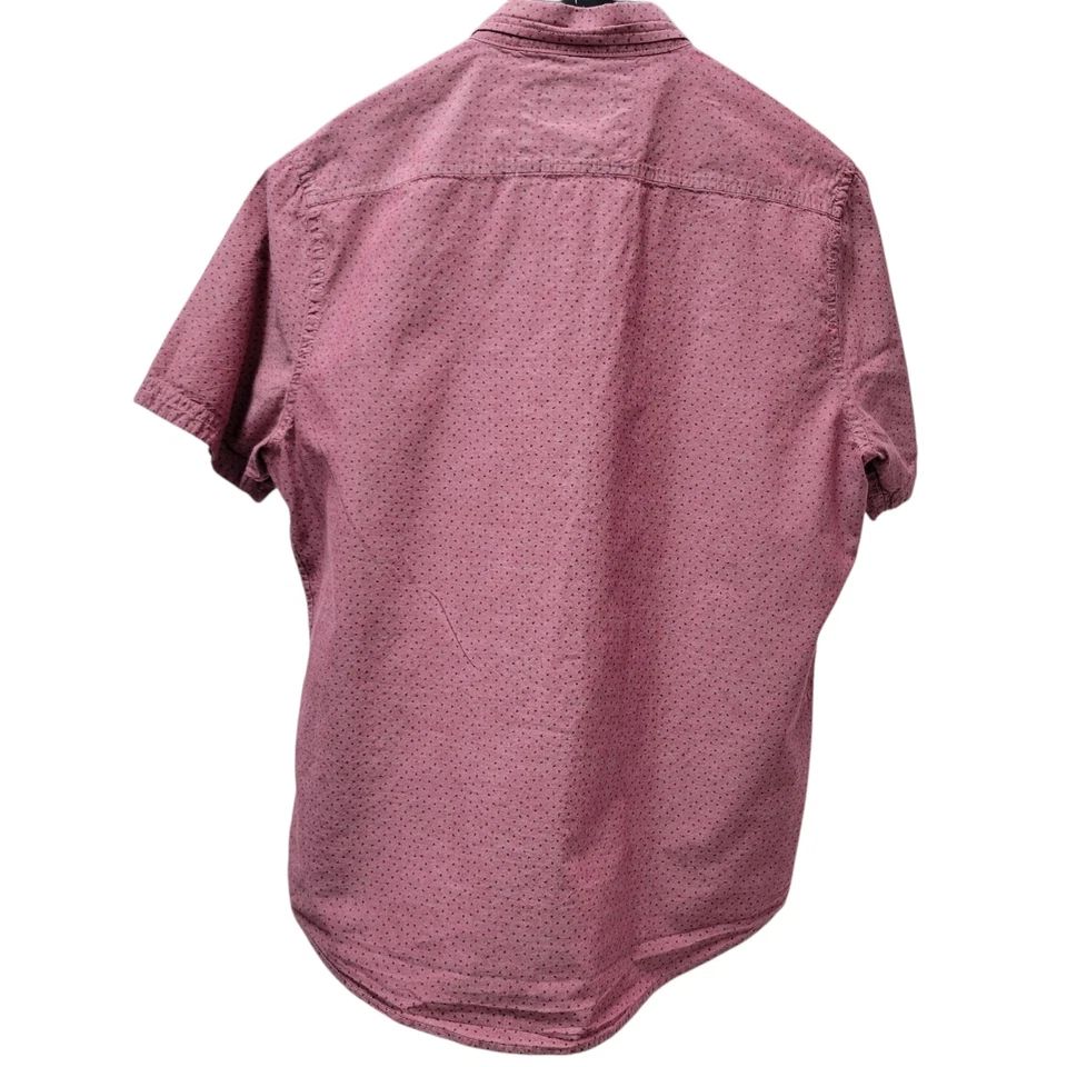 Camisa ajustada manga corta abotonada Heritage Report Collection talla XL para hombre Foto 2 de 4