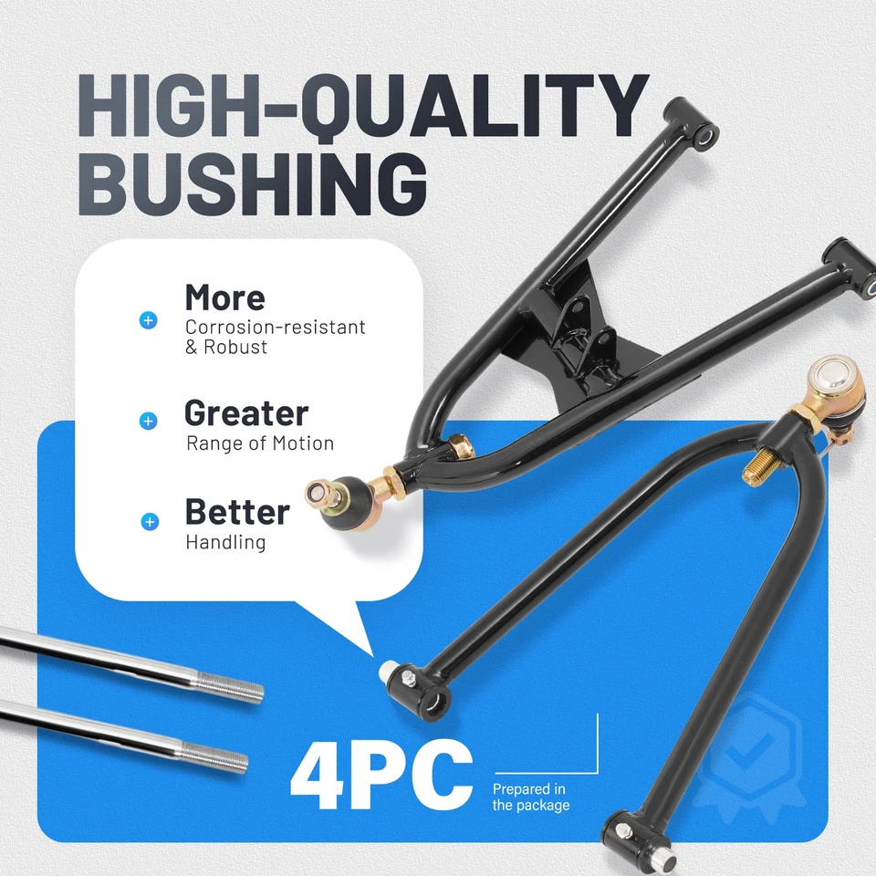 Fully Adjustable Steel Front A Arms 2+0 for 2009-2014 Honda TRX400X Sportrax 400 Foto 4 de 4