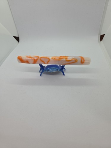 Franklin-Christoph Model 45 Fountain Pen M-SIG Nib Orange White Swirl Acrylic