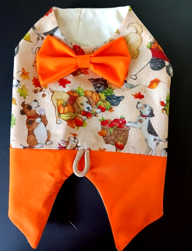 DOG HARNESS DRESS OR VEST FALL PUPPIES FREE SHIPPING - Picture 3 of 12