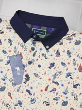 William Murray Golf Polo Batteries Not Included Men Size Medium