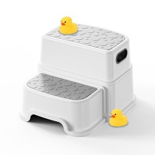 Toddler Step Stool for Kids - Non-Slip 2 Step Stool for Potty Training  Bath...