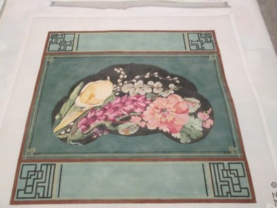 GINGER/CALLA LILY/POPPY-JOY JUAREZ-HANDPAINTED NEEDLEPOINT CANVAS