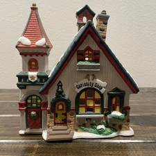 Heartland Valley Village Curiosity Shop Owell Deluxe Porcelain Lighted House