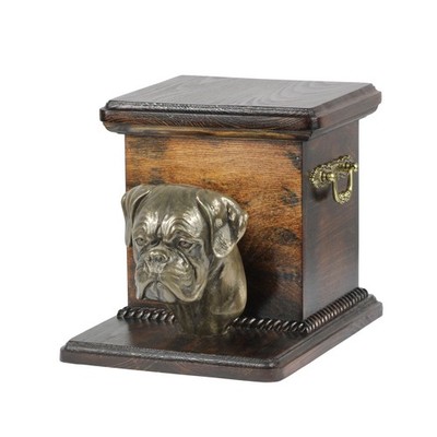 Boxer, Boxer I - eine Urne für Hundeasche mit einer Statuette, eine elegante Urn