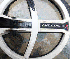 A slightly used XP Deus 1 ROUND 9 INCH DD High Frequency Search Coil