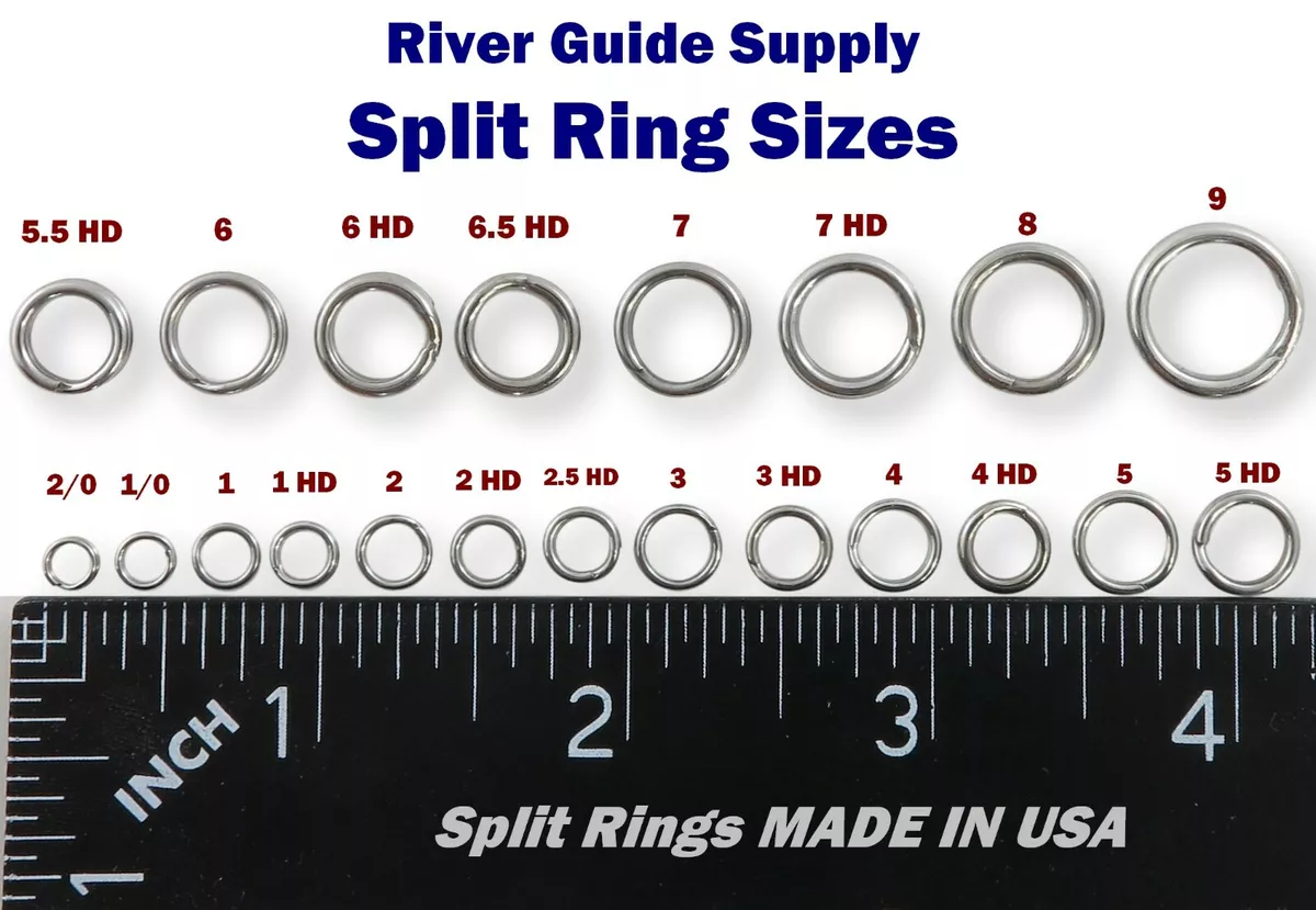 1000 Count SIZE #1 Heavy Duty Stainless Steel Split Rings Bulk