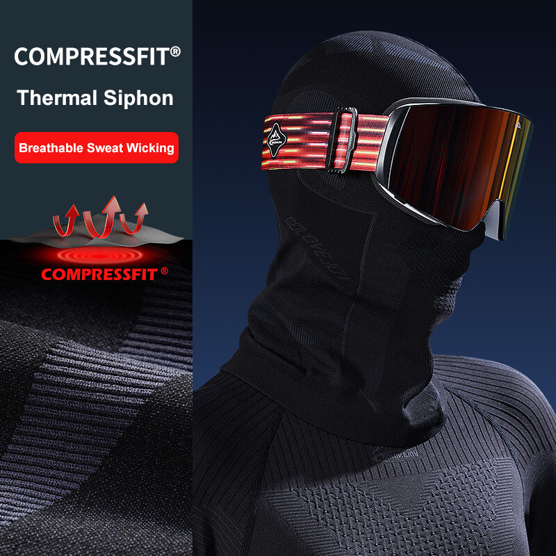 Maschera da sci passamontagna moto copertura viso protezione solare UV maschera viso berretto ciclismo foto 2