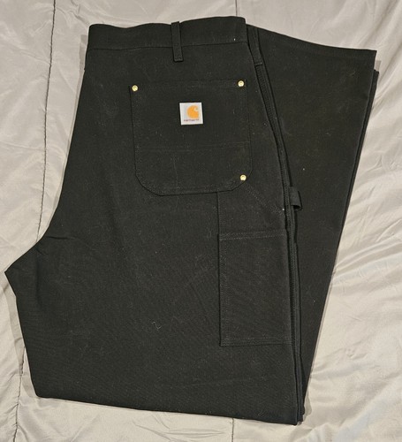 Carhartt Pants Mens 42x32 Loose Fit Firm Duck Double Front Utility Work B01 USA