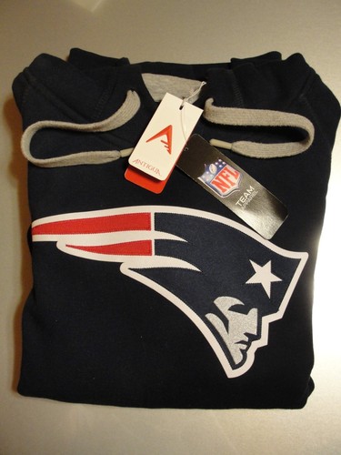New England Patriots Antigua Navy Victory Pullover Hoodie - Men's Medium - Picture 2 of 8
