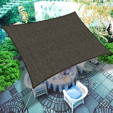 Houssity 20' Sun Shade Sail Canopy Awning Shade Cloth Pool Patio Pergola Cover