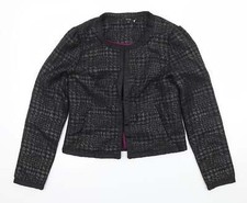 Therapy Womens Black Jacket Size 10 Hook & Eye