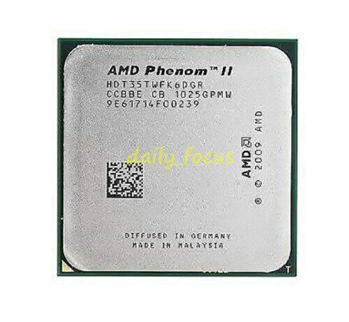 AMD Phenom II Socket AM3 X6-1035T X6-1045T X6-1055T X6-1065T AMD CPU Processor - Image 2 of 4