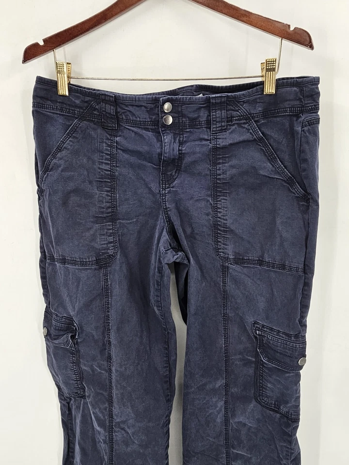 Calça cargo Garage Camden Utility Wear azul street wear tamanho 13 perna larga - Imagem 2 de 4