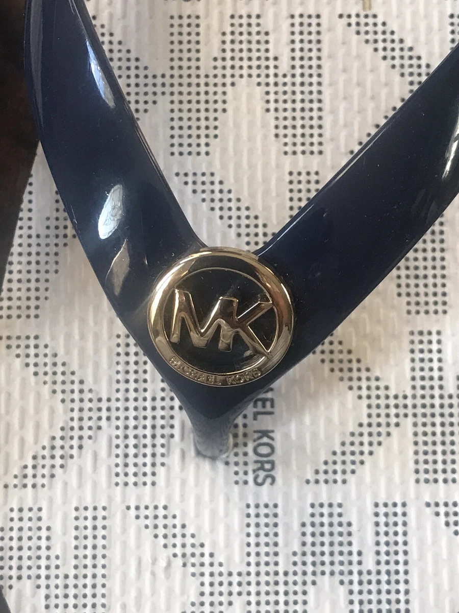 Michael kors flip flops navy deals