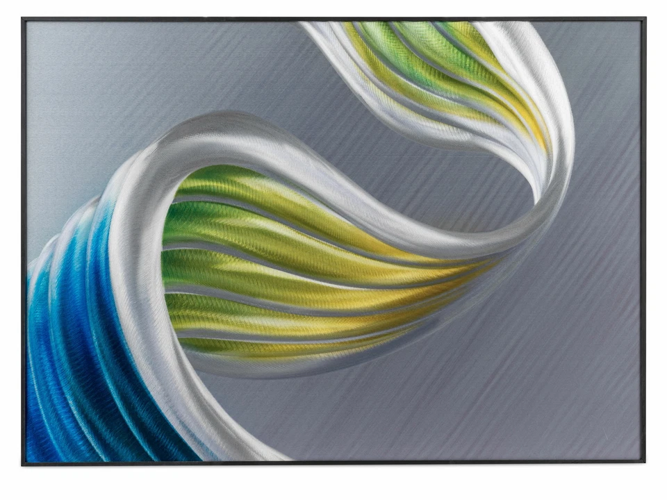 Wunderschönes 3D Wandbild Welle aus Aluminium staubschutz beschichtet 50x70 cm - Bild 1 von 1