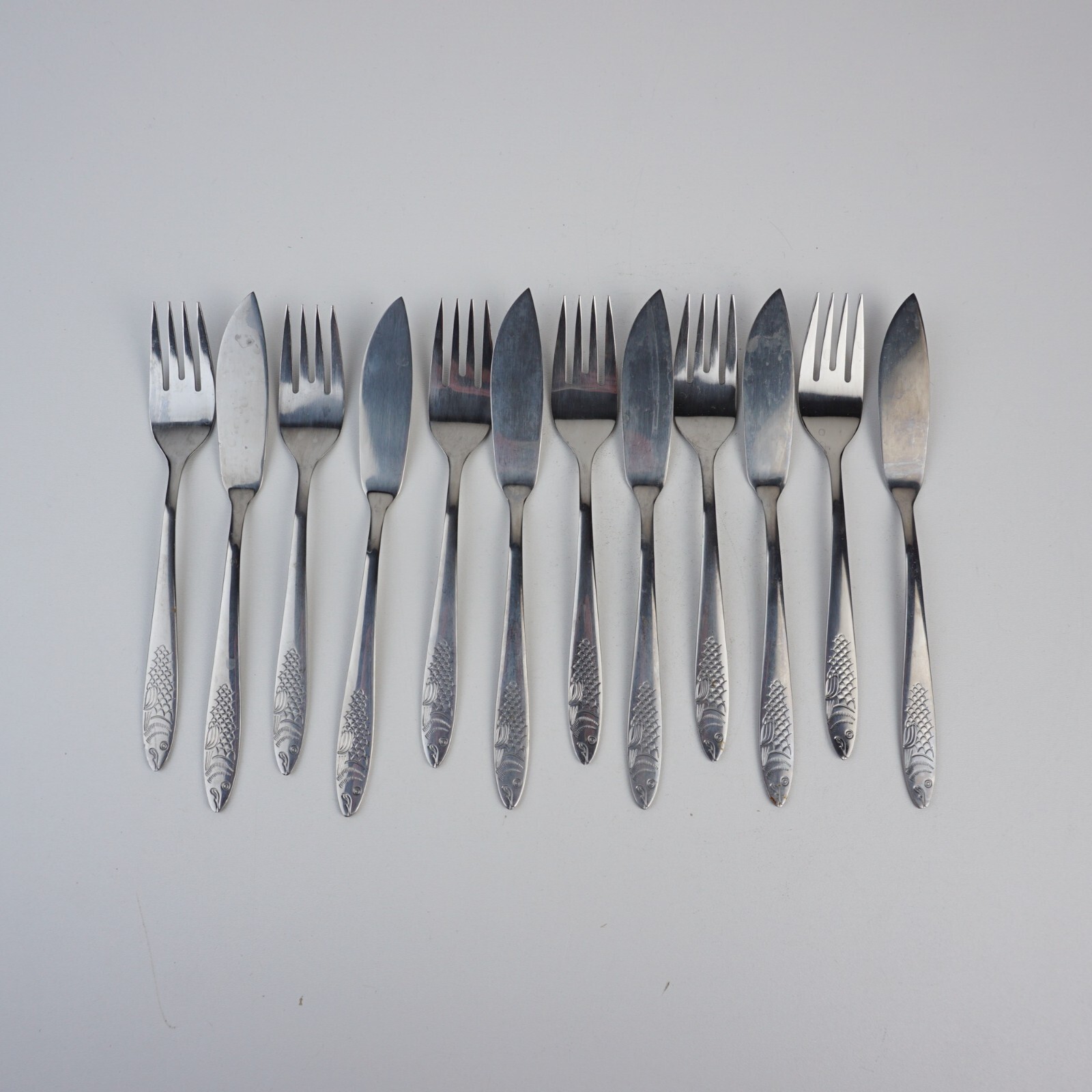 6 Fischbestecke Edelstahl Marke Tischfein Crominox