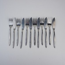 6 Fischbestecke Edelstahl Marke Tischfein Crominox Fischbesteck Set Vintage