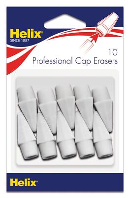Maped Helix USA Helix Professional Pencil Cap Latex Free Oversized Erasers 10...