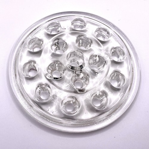 Vintage Glass Flower Frog Insert 16 Hole Toy Marble Display - Picture 1 of 2