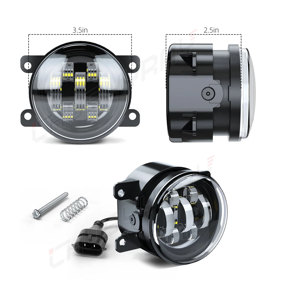 PAIR For Acura TL 2012-2013 2014 Fog Lights Driving Bumper Lamps Replacement - Image 2 of 4