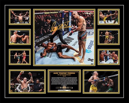 Alex "The Poatan" Pereira UFC Signed Limited Edition Framed Memorabilia - Picture 5 of 5